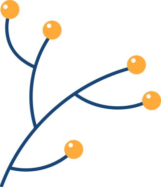 Böğürtlen Vektörü İllüstrasyonlu Şube