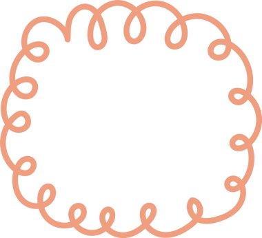 soyut çember çerçeve vektör çizim