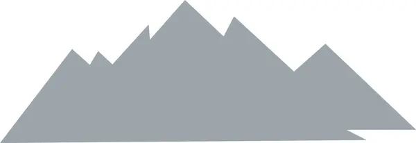 Montanhas Paisagem Silhueta Vector Ilustração — Vetor de Stock
