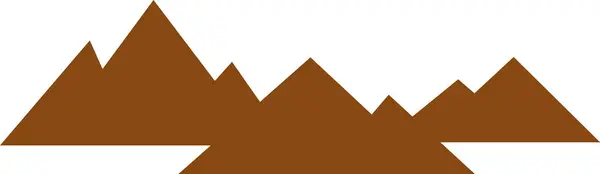 Montanhas Paisagem Silhueta Vector Ilustração —  Vetores de Stock