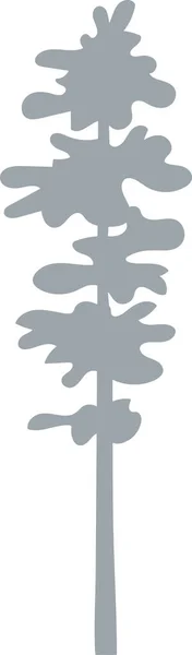 Baumpflanzen Silhouette Vektor Illustration — Stockvektor