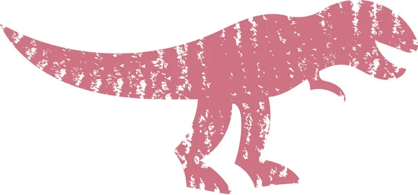 Dinosaurus Grunge Silhouet Vector Illustratie — Stockvector