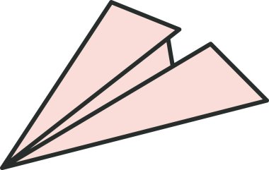 kağıt düzlem vektör illüstrasyonu