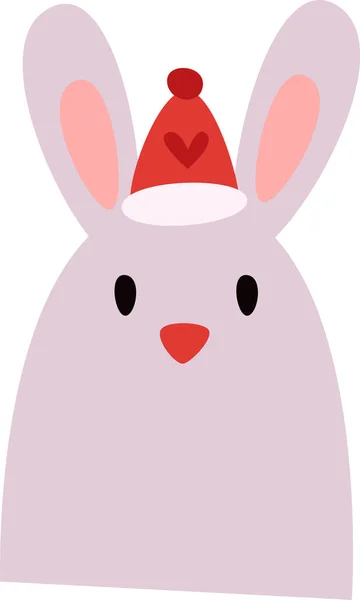 Rabbit Animal Head Vector Illustration — Stock Vector