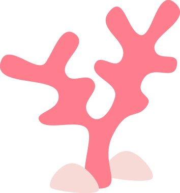 Deniz Mercan Simgesi Vektör İllüstrasyonu