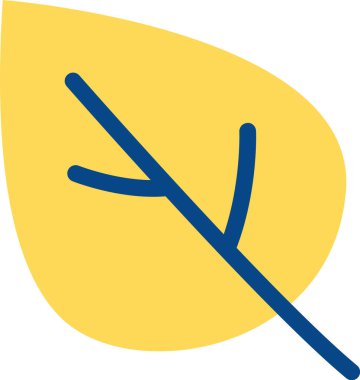 ağaç yaprağı ikonu vektör illüstrasyonu