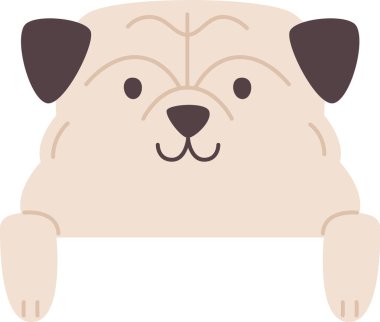 Ayakta Duran Köpek Hayvan Vektörü İllüstrasyonu