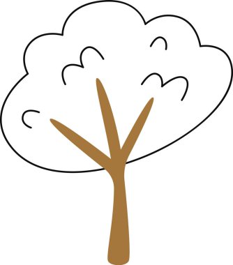 Ağaç Bitkisi Sıralı Vektör Çizimi