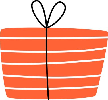 Çizgili Mevcut Kutu Vektörü İllüstrasyonu