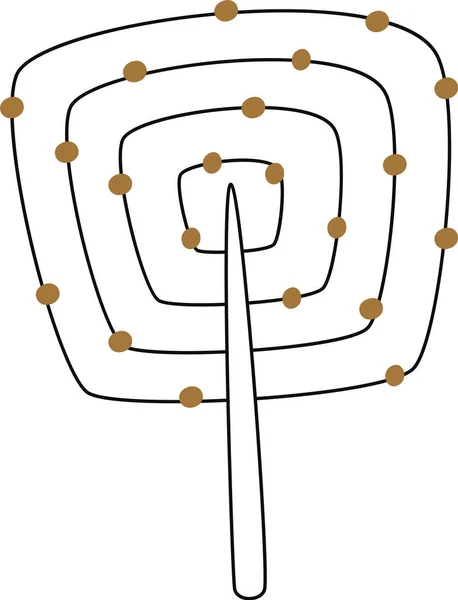 Abstraktní Vektorová Ilustrace Stromových Rostlin — Stockový vektor