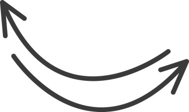 Oklar Desenli Doodle Vektör İllüstrasyonu