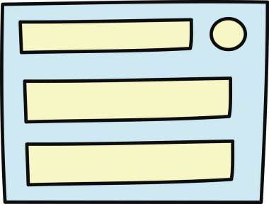 Çevrimiçi Konuşan Doodle Vektör İllüstrasyonu