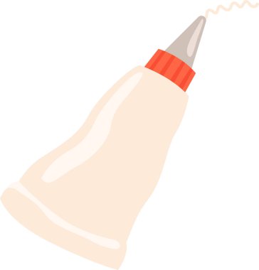 Tatlı Krem Tüpü Vektör İllüstrasyonu