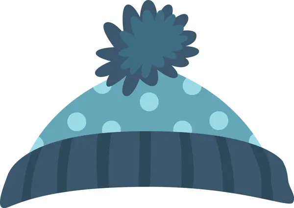 Sombrero Algodón Invierno Vector Ilustración — Vector de stock