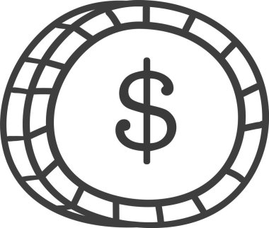 Dolar Cent Doodle Vektör İllüstrasyonu
