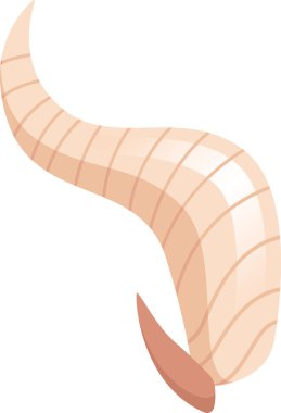 Antilop Hayvan Boynuzu Vektör İllüstrasyonu