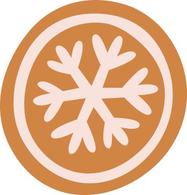 Zencefilli kurabiye Kurabiye Vektör İllüstrasyonu