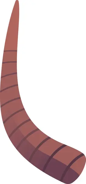 Illustration Vectorielle Corne Animal Buffle — Image vectorielle