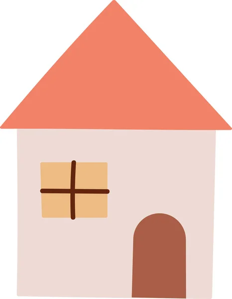Casa Infantil Edificio Vector Ilustración — Vector de stock