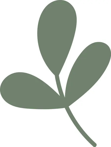 花の枝アイコンベクトルイラスト — ストックベクタ