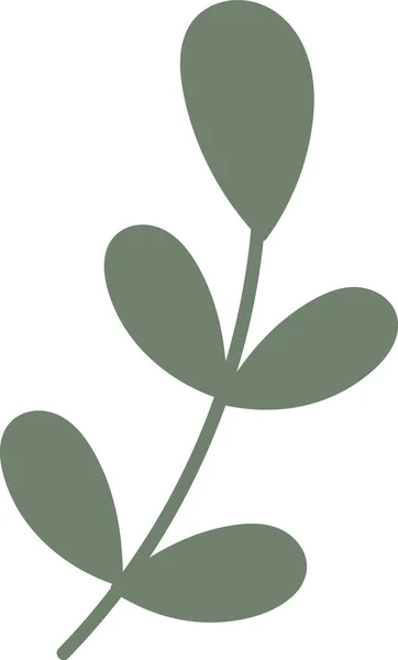 Vektorová Ilustrace Ikony Květinové Větve — Stockový vektor