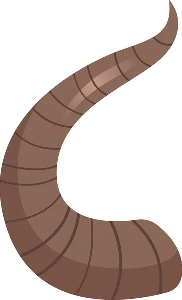 Water Buffalo Horn Vector Illustratie — Stockvector