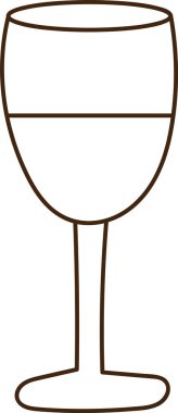 Kadeh Hanuka Kupası Doodle Vektör İllüstrasyonu