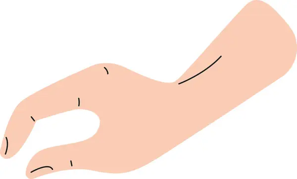 Human Hand Holding Vector Illustration — Stock Vector