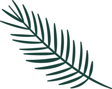 Firavun Ağacı Şubesi Vektör İllüstrasyonu