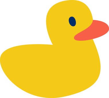 Rubber Duck Oyuncak Vektörü İllüstrasyonu