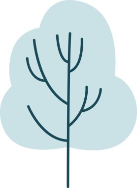 Kış Ağacı Vektör Çizimi