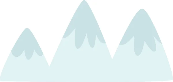 冬の雪山 ベクターイラスト — ストックベクタ
