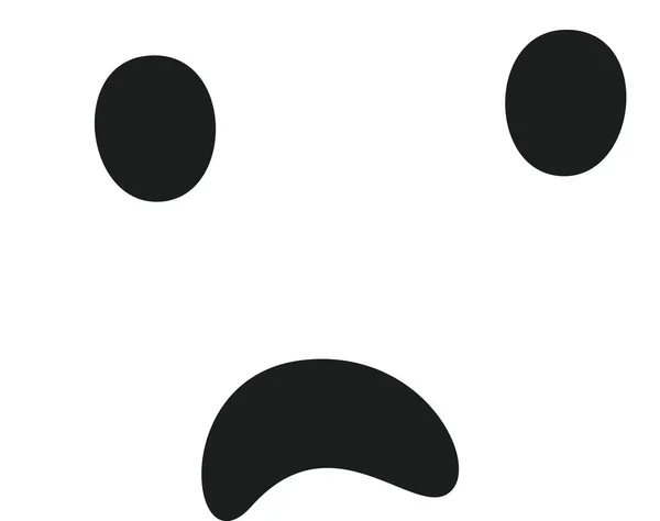 Cartoon Characters Sad Face Vector Illustration — Stock Vector