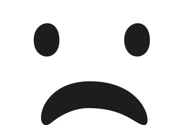 Kreslené Znaky Sad Face Vector Illustration — Stockový vektor