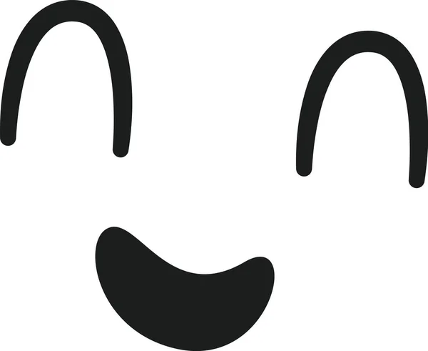 Персонажи Мультфильмов Счастливая Векторная Иллюстрация Лица — стоковый вектор