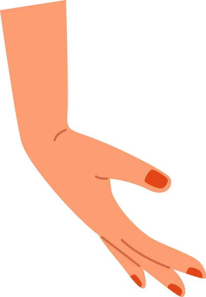 Ανθρώπινες Γυναίκες Χέρι Εικονογράφηση Διάνυσμα — Διανυσματικό Αρχείο