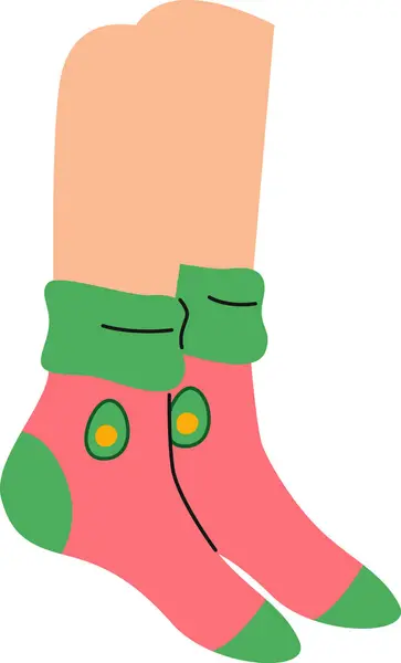 Legs Socks Vector Illustration — Stock Vector