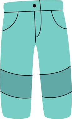 Pantolon Kış Kıyafet Vektörü İllüstrasyonu