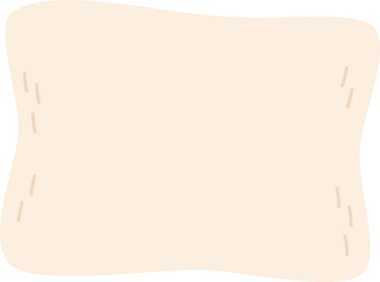 Yastık Uyuyan Aksesuar Vektör İllüstrasyonu