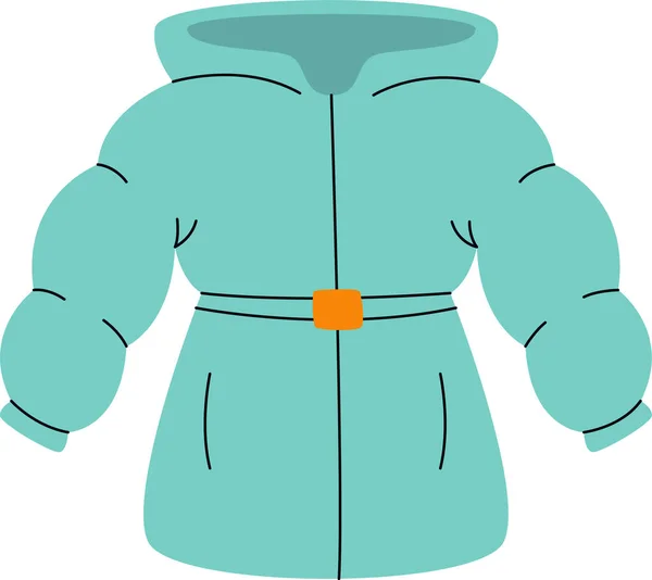 Women Winter Jacket Vector Illustration — Stockový vektor