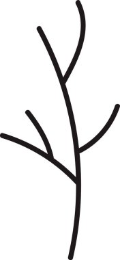 Ağaç dalı Simgesi Vektör İllüstrasyonu