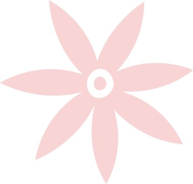 Çiçek baş simgesi Vektör İllüstrasyonu