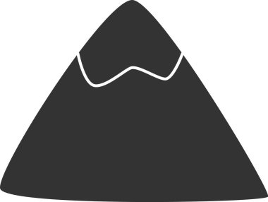 Dağ Karalaması Soyut Vektör İllüstrasyonu