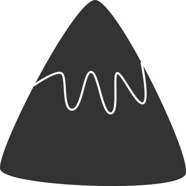 Dağ Karalaması Soyut Vektör İllüstrasyonu