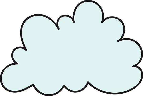 Sky Cloud Icon Vector Illustration — Stock Vector