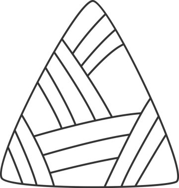 Dağ Karalaması Soyut Vektör İllüstrasyonu