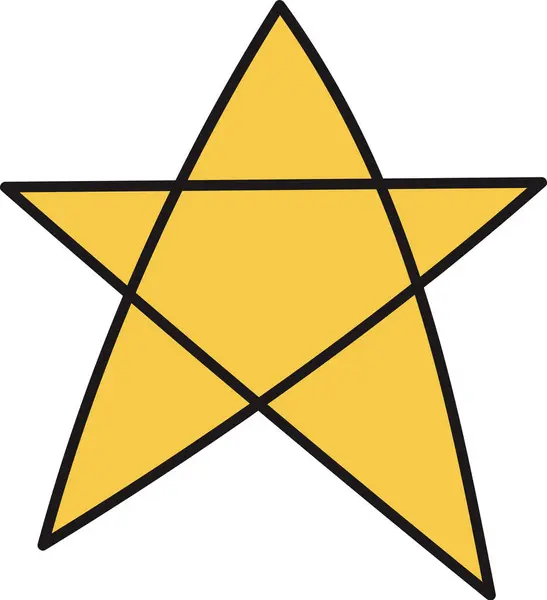 Stjärna Form Ikon Vektor Illustration — Stock vektor