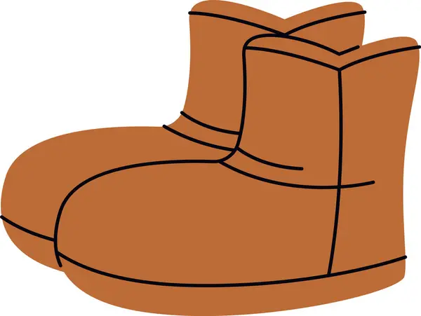 Ugg Winter Boots Vector Illustration — Stockvektor