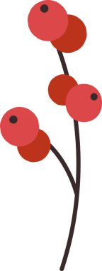 Böğürtlen Vektörü İllüstrasyonlu Şube