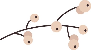 Böğürtlen Vektörü İllüstrasyonlu Şube